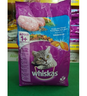 Thức ăn hạt Whiskas cá biển cho mèo lớn 